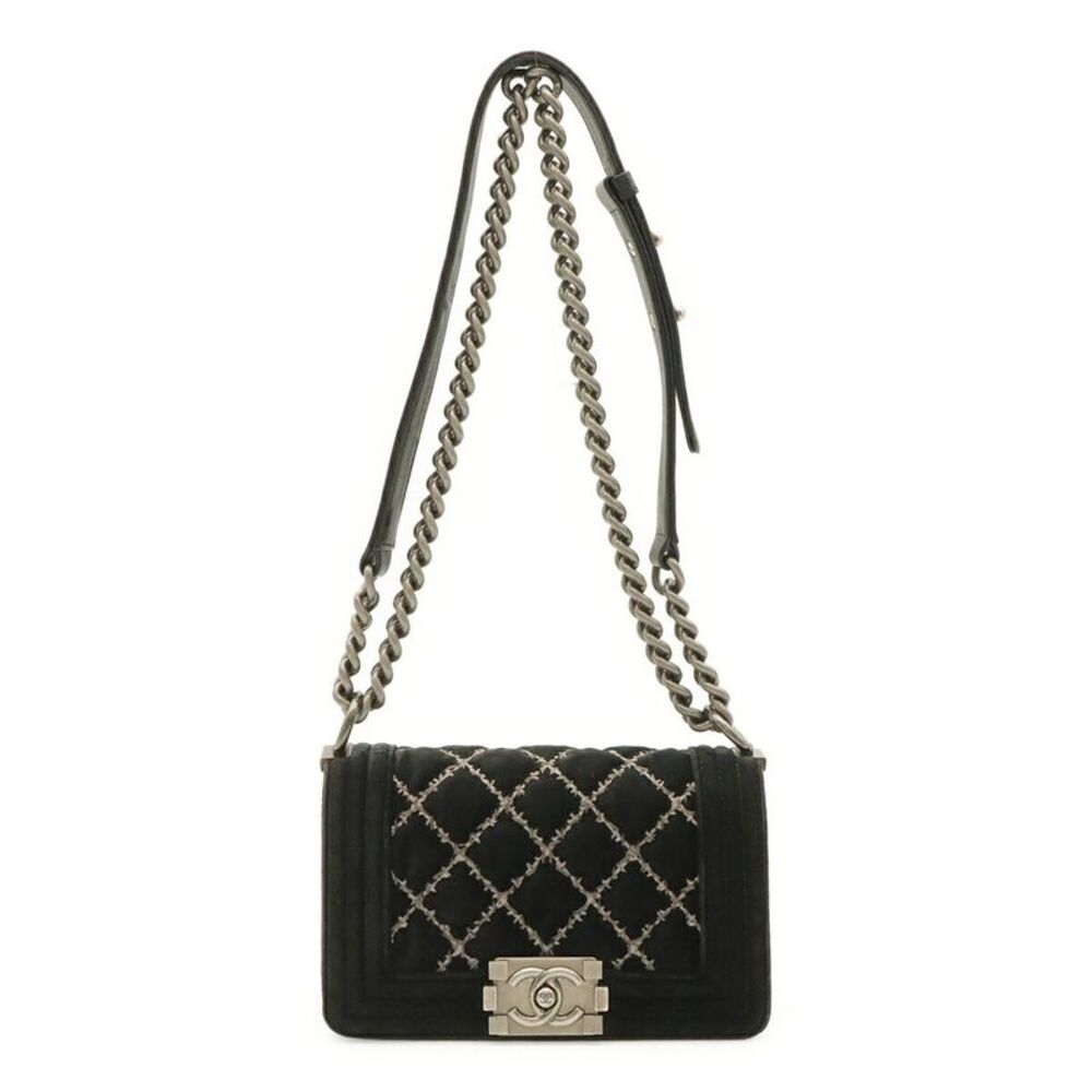 Chanel Boy Chanel Velvet Shoulder Bag